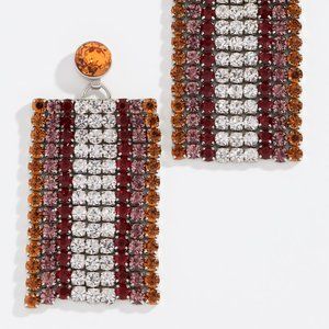 For Love & Lemons Bianca Crystal Earrings, Multicolor NWT